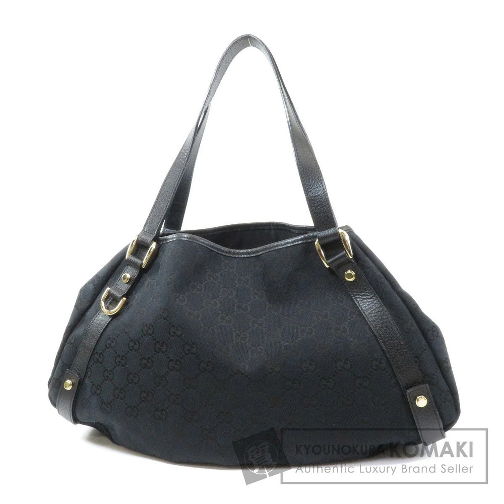 Gucci GG Canvas Abbey Shoulder Bag black canvas